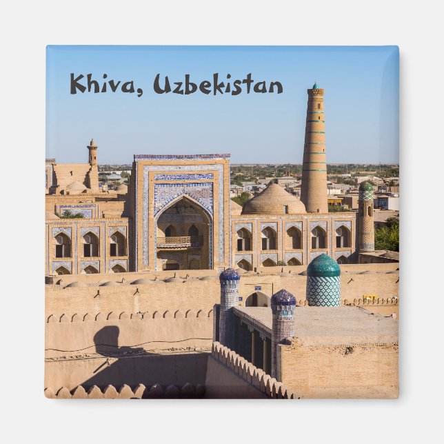 Aimant Vue de Citadel Kunya-ark - Khiva, Ouzbékistan (Devant)