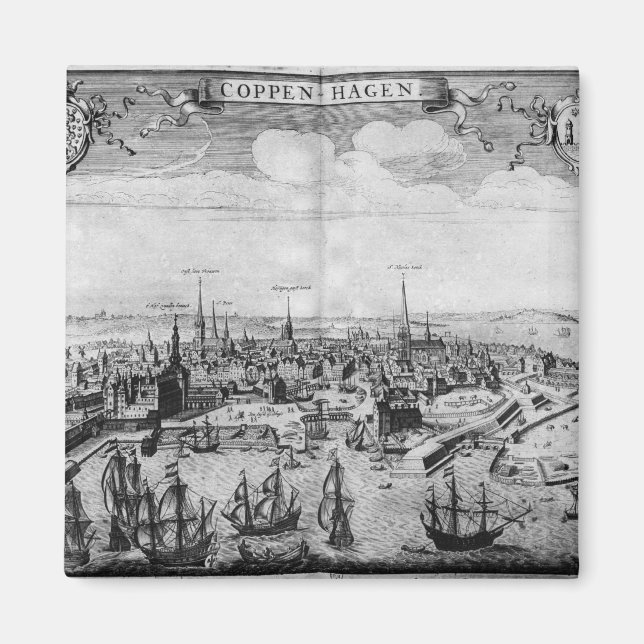 Aimant Vue de Copenhague (Devant)