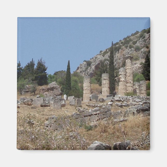 Aimant Vue de Delphes, Grèce (Devant)