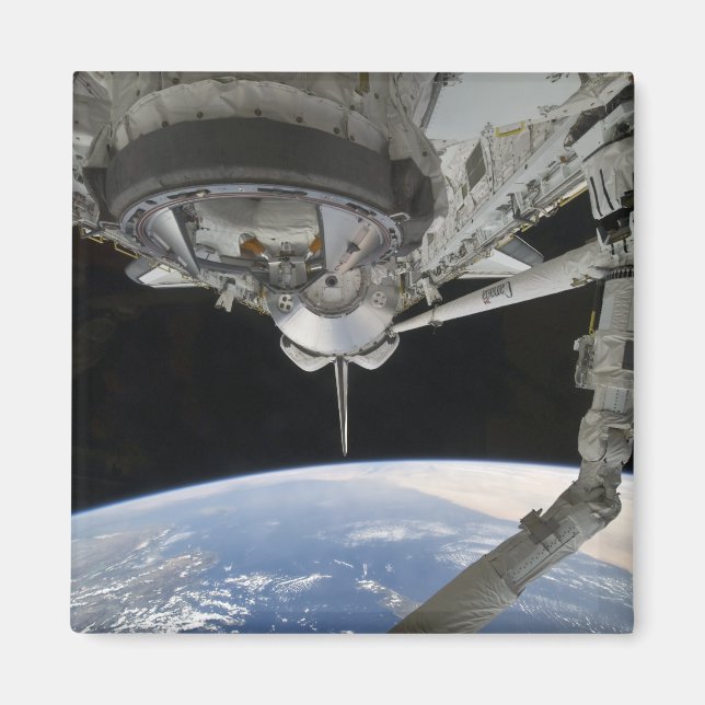 Aimant Vue de la découverte de la navette spatiale (Devant)