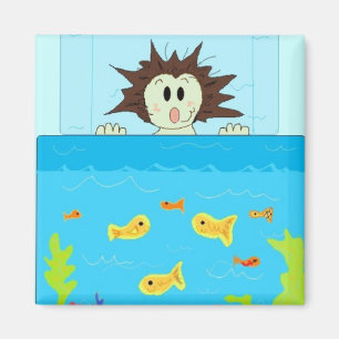 Aimant Vue de l'aquarium