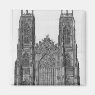 Aimant Vue de l'avant occidental de la cathédrale de Yor