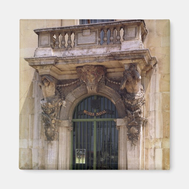 Aimant Vue de l'entrée du musée (Devant)