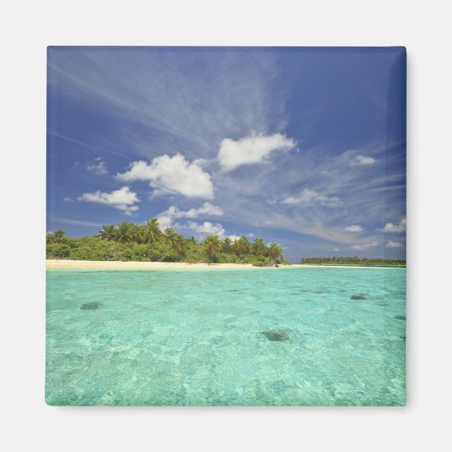 Aimant Vue de l'île de Funadoo depuis Funadovilligilli (Devant)