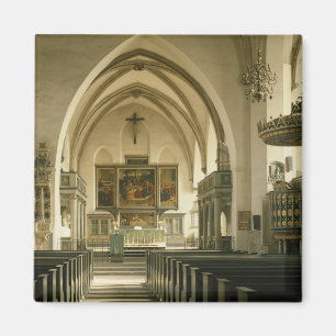 Aimant Vue de l'intérieur de l'église avec