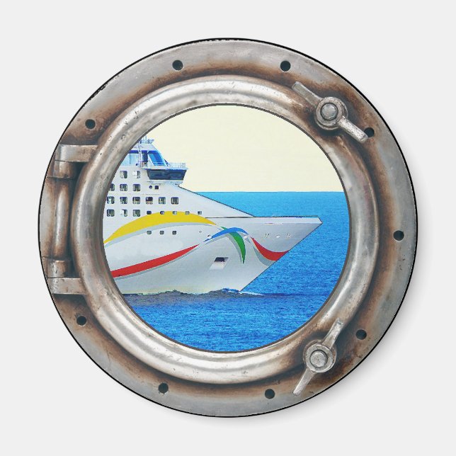 Aimant Vue de luxe Liner Porthole (Devant)