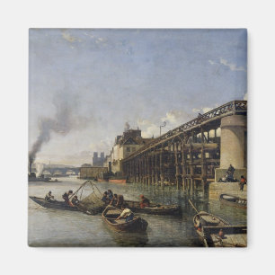 Aimant Vue de Paris, de la Seine ou du l'Estacade, 1853