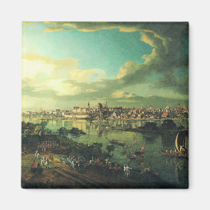 Aimant Vue de Varsovie depuis Praga par Bernardo Bellotto