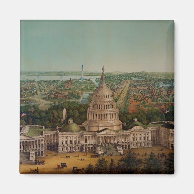 Aimant Vue de Washington DC (Devant)