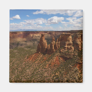 Aimant Vue depuis le sentier Canyon Rim à Colorado Monume
