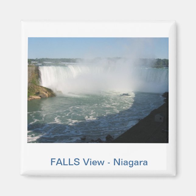 Aimant Vue des chutes : Niagara USA Canada (Devant)