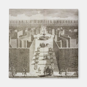 Aimant Vue des huit statues de Castellazzo dans à