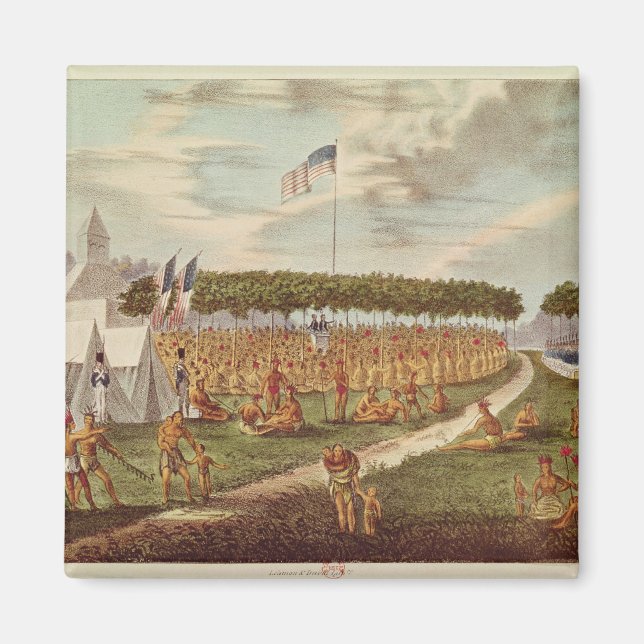 Aimant Vue du grand traité tenu à Prairie du (Devant)