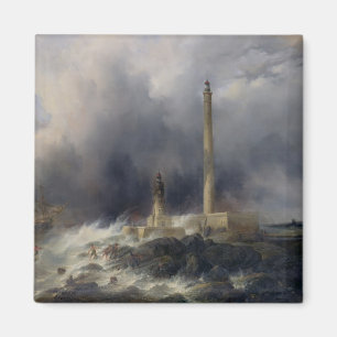 Aimant Vue du phare chez Gatteville