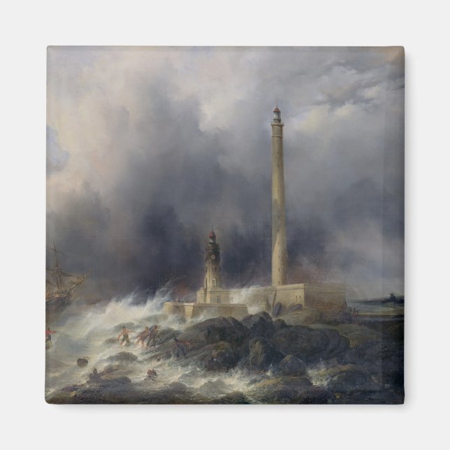 Aimant Vue du phare de Gatteville (Devant)