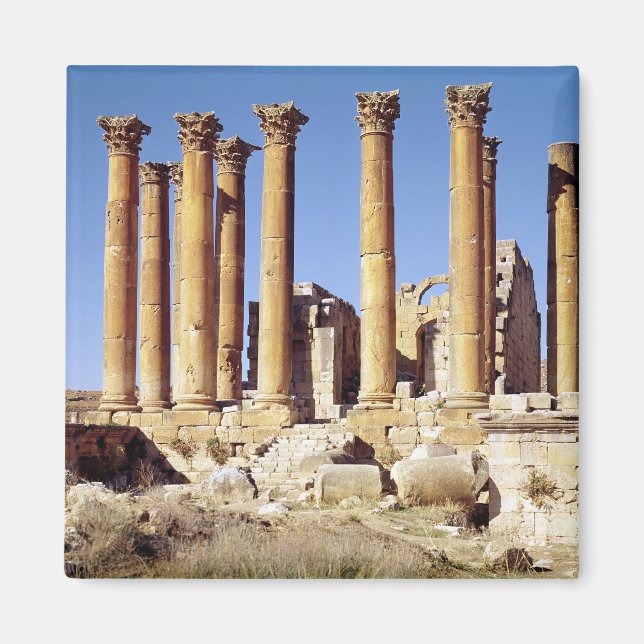 Aimant Vue du Temple d'Artémis, construit c.386 AD (Devant)