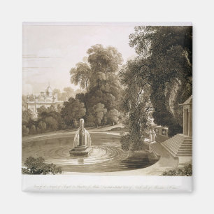 Aimant Vue du temple de Suryah et de la fontaine de M