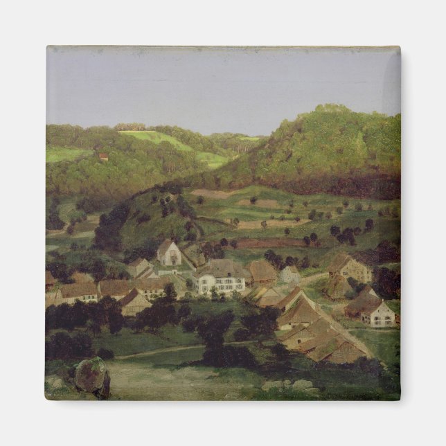 Aimant Vue du village de Tenniken, 1846 (Devant)