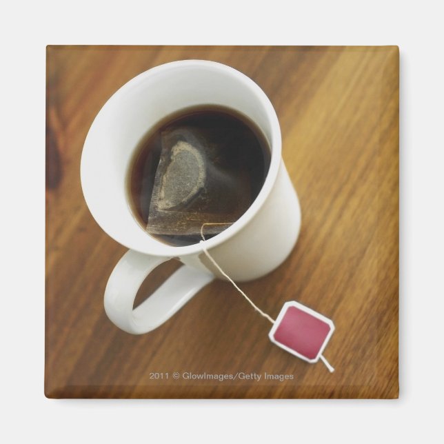 Aimant Vue en grand angle d'une tasse de thé (Devant)