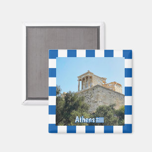 Aimant Vue extérieure de l'Acropole à Athènes, Grèce