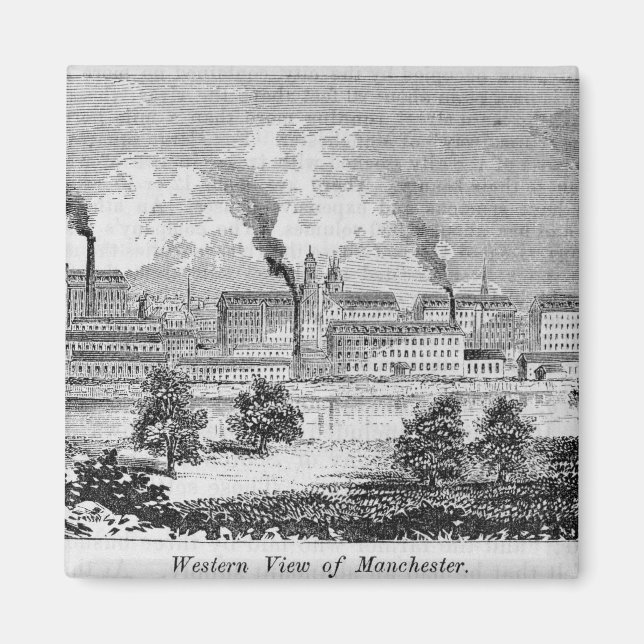 Aimant Vue occidentale de Manchester (Devant)