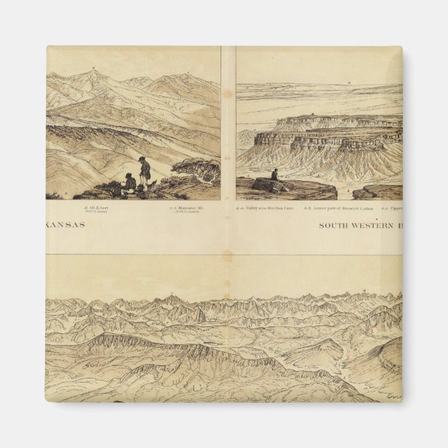 Aimant Vue panoramique (Devant)