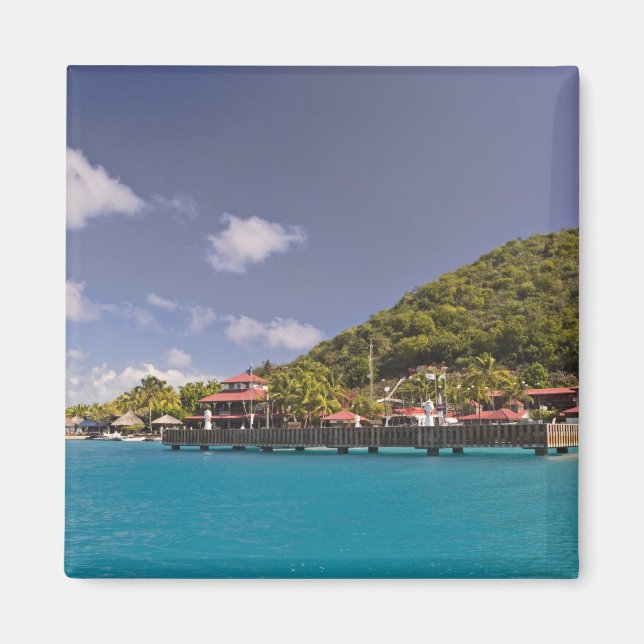 Aimant Vue pittoresque de Bitter End Yacht Club Virgin (Devant)