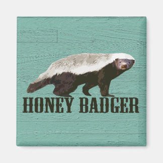 Aimant Vue Profil de Badger de miel