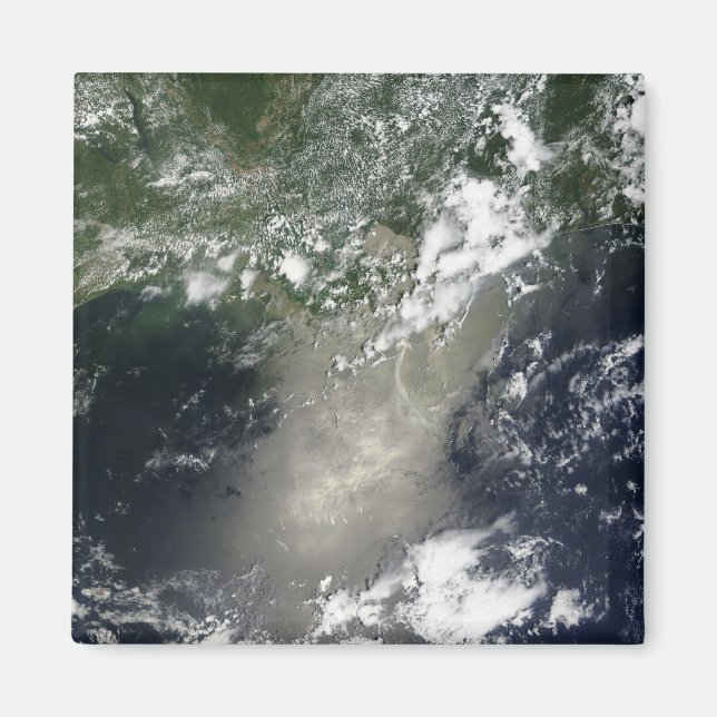 Aimant Vue satellite des stries et rubans d'huile (Devant)