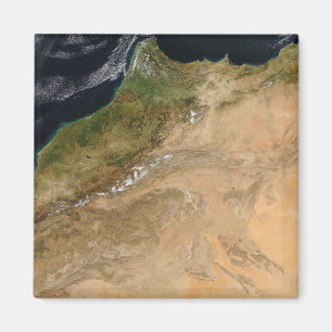 Aimant Vue satellite du Maroc