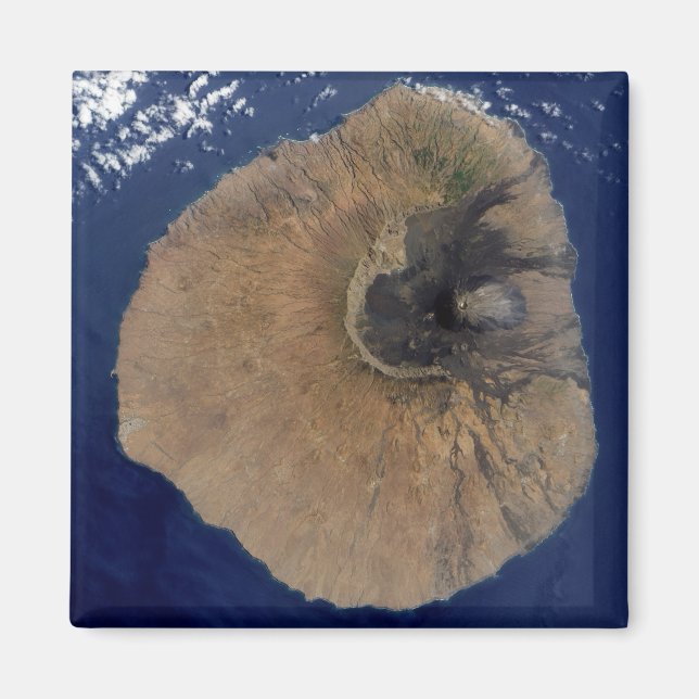 Aimant Vue satellite du Mont Fogo (Devant)