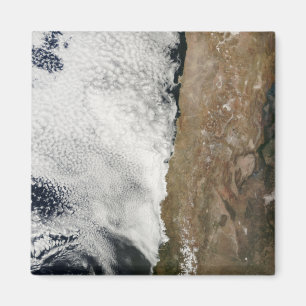 Aimant Vue satellite sur les montagnes des Andes