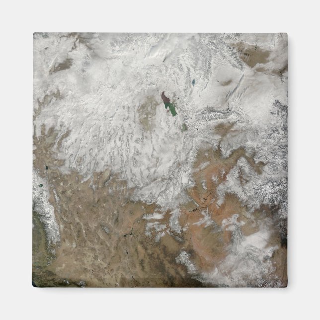 Aimant Vue satellite sur l'ouest des États-Unis (Devant)