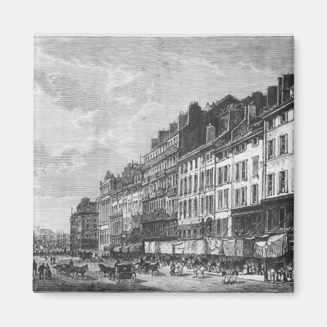 Aimant Vue sur la Canebiere à Marseille (Devant)