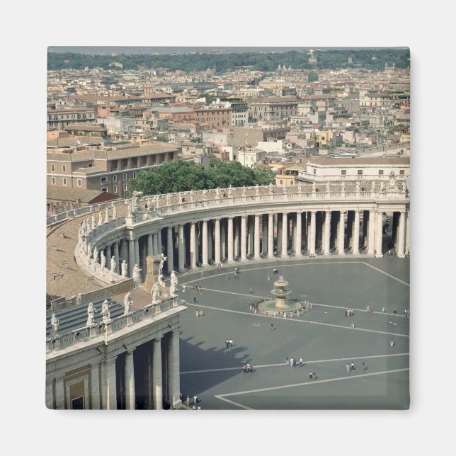 Aimant Vue sur la place (Devant)