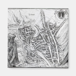 Aimant Vue sur la ville de Liege