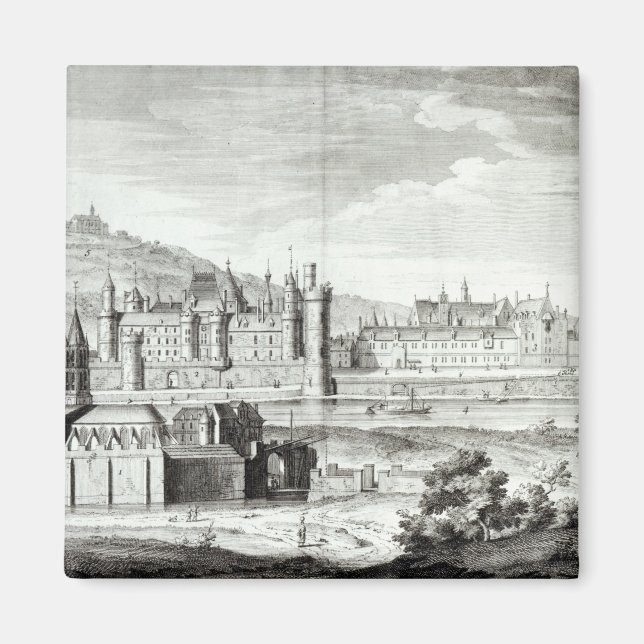 Aimant Vue sur l'abbaye de Saint-Germain-des-Prés (Devant)