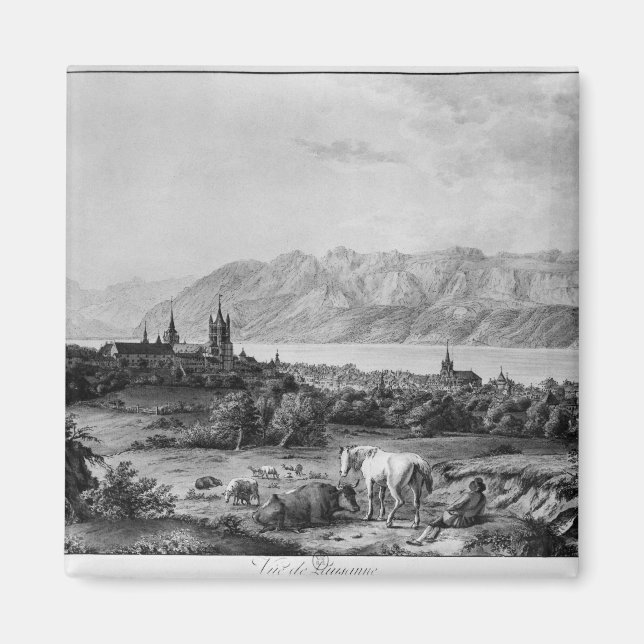 Aimant Vue sur Lausanne (Devant)