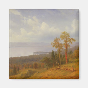Aimant Vue sur le Hudson regardant à travers le Tappen