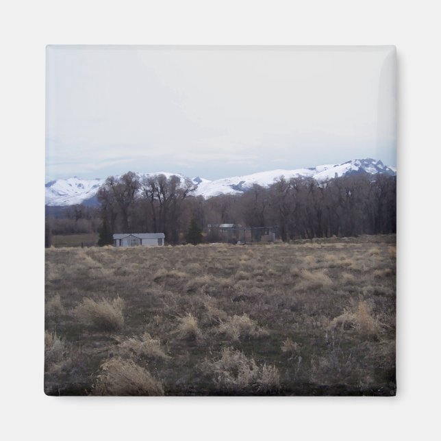 Aimant Vue Sur Les Montagnes De Ruby (Devant)