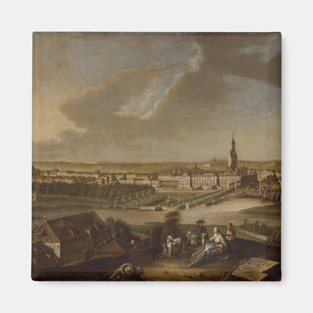 Aimant Vue sur Potsdam de Brauhausberg, 1772 (Devant)