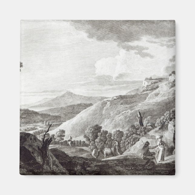 Aimant Vue sur Tarquinia et Corneto (Devant)