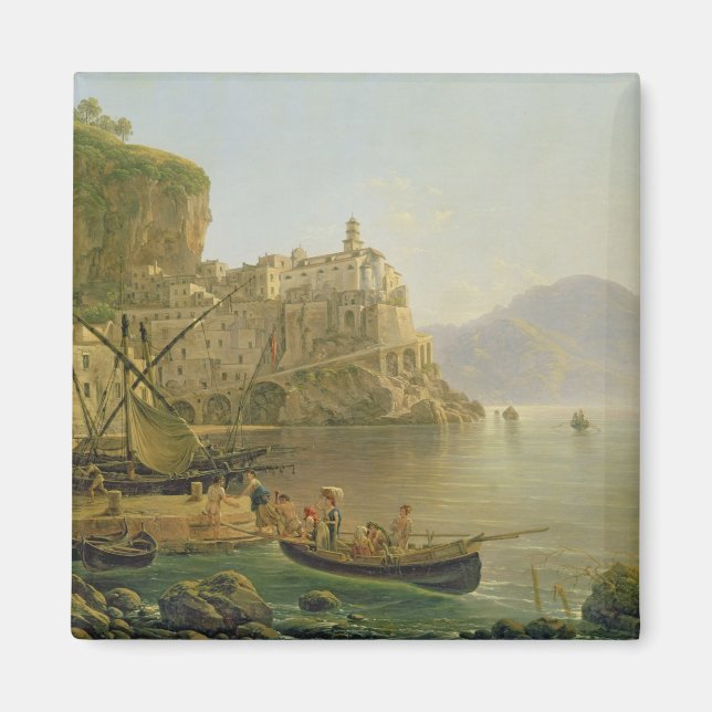 Aimant Vue vers Atrani sur l'Amalfi, 1817 (Devant)