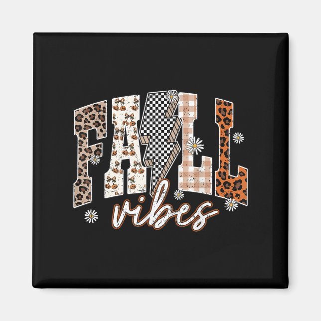 Aimant Vues Automne Fleur de foudre Thanksgiving Automne  (Devant)