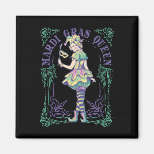 Aimant Vxls Mardi Gras Masques Carnaval Femme Queen Card