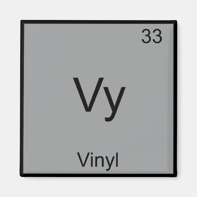 Aimant Vy - Chemise T Vinyl Drôle Symbole Élément Chimie (Devant)