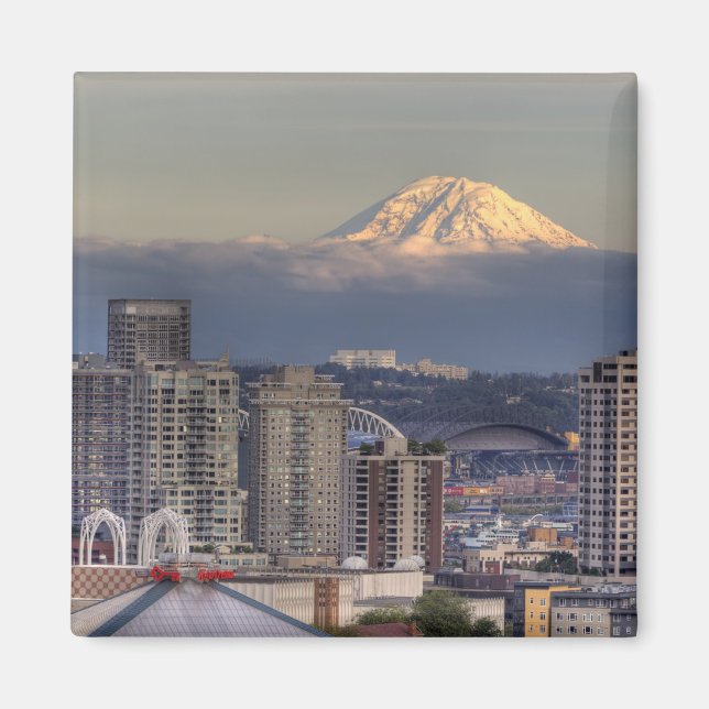 Aimant WA, Seattle, Mont Rainier de Kerry Park (Devant)
