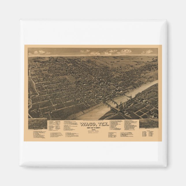 Aimant Waco Texas en 1886 (Devant)