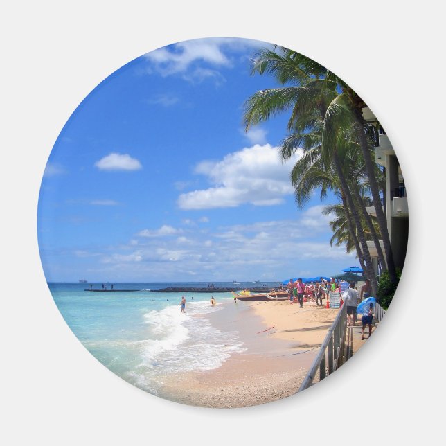 Aimant Waikiki Beach, Oahu, Hawaii (Devant)