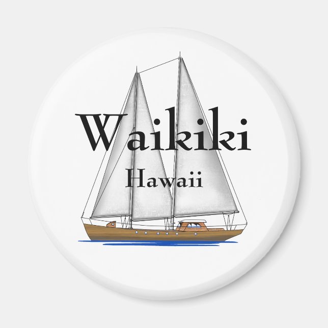 Aimant Waikiki Hawaii (Devant)